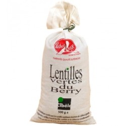 Lentille verte du Berry Label Rouge - Toile 500 g (Cibele)disponible à la Maison Pollet de Toulouse