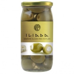 Olives vertes à l'ail - 37 cl (Illiada)disponible à la Maison Pollet de Toulouse