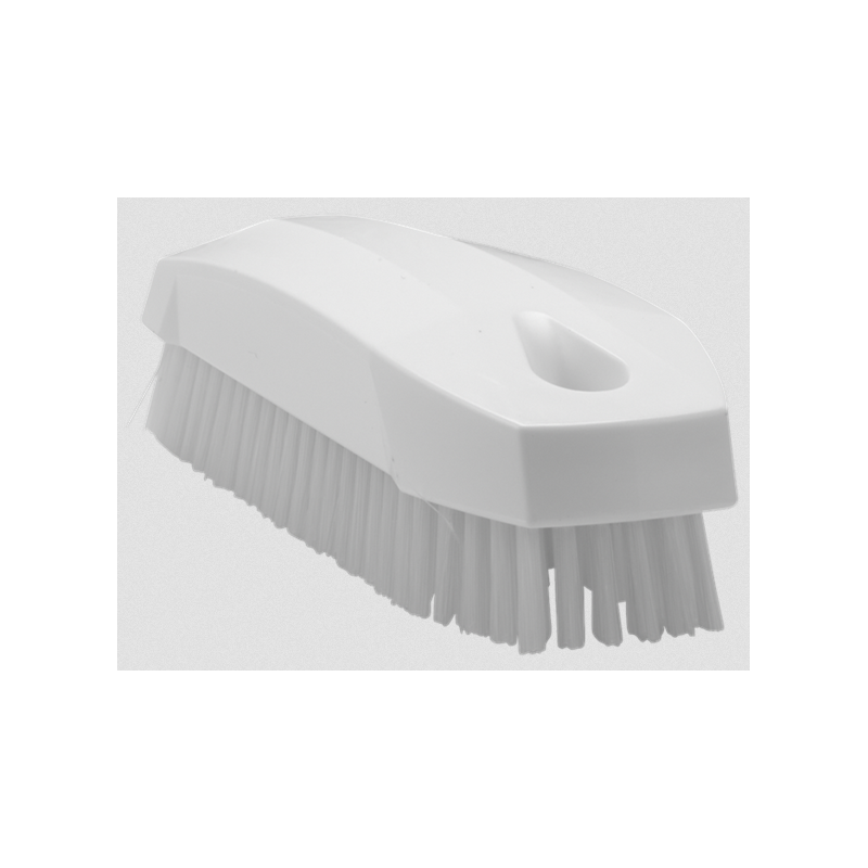 Brosse à ongle fibre dure 130x50x40 mm - Blancdisponible à la Maison Pollet de Toulouse