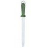 Fusil ovale 30 cm manche Bi-matière Vert - Taillage fin (Fischer)disponible à la Maison Pollet de Toulouse