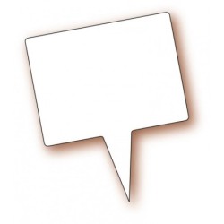 Etiquette : Blanche rectangulaire - 7,5x4,5 cm (pique plastique)disponible à la Maison Pollet de Toulouse