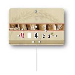 Etiquette : Fournil neutre - 7x10 cm (avec roulettes & pique inox)disponible à la Maison Pollet de Toulouse