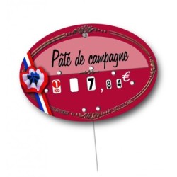 Etiquette : Comice à texte - 10x13 cm (avec roulettes & pique inox)disponible à la Maison Pollet de Toulouse