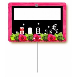 Etiquette : Guirlande neutre - 8x12 cm (avec roulettes & pique inox)disponible à la Maison Pollet de Toulouse