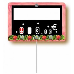 Etiquette : Guirlande neutre - 7x10 cm (avec roulettes & pique inox)disponible à la Maison Pollet de Toulouse