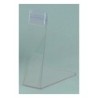 Pieds porte étiquettes PVC cristal incliné 80° avec grippeur H - 9 cmdisponible à la Maison Pollet de Toulouse