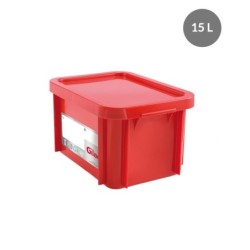 Bac & Couvercle HACCP PEHD Rouge 15 L - 400x300x228 mm (Gilac)disponible à la Maison Pollet de Toulouse