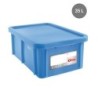 Bac & Couvercle HACCP PEHD Bleu 35 L - 600x400x230 mm (Gilac)disponible à la Maison Pollet de Toulouse