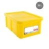 Bac & Couvercle HACCP PEHD Jaune 35 L - 600x400x230 mm (Gilac)disponible à la Maison Pollet de Toulouse