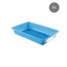 Bac Plat PEHD HACCP Bleu 3 L - 347x230x70 mm (Gilac)disponible à la Maison Pollet de Toulouse