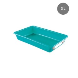 Bac Plat PEHD HACCP Vert 3 L - 347x230x70 mm (Gilac)disponible à la Maison Pollet de Toulouse