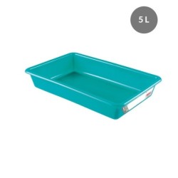 Bac Plat PEHD HACCP Vert 5 L - 437x285x75 mm (Gilac)disponible à la Maison Pollet de Toulouse