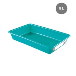 Bac Plat PEHD HACCP Vert 8 L - 485x335x75 mm (Gilac)disponible à la Maison Pollet de Toulouse