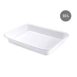 Bac à Diviseuse PEHD Blanc 10 L - 530x410x80 mm (Gilac)disponible à la Maison Pollet de Toulouse