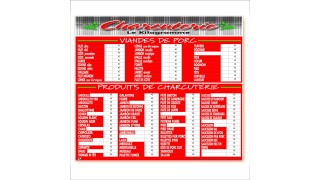 Tableaux Tarifs & Info Produits