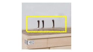 Billots en bois - Platine inox